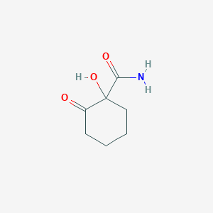 molecular formula C7H11NO3 B14552989 1-Hydroxy-2-oxocyclohexane-1-carboxamide CAS No. 61889-72-3