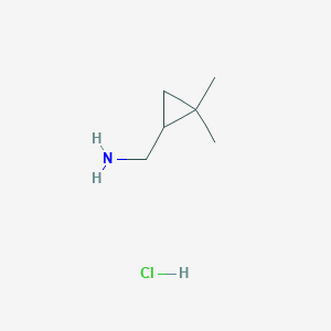 molecular formula C6H14ClN B1455299 (2,2-Dimethylcyclopropyl)methanamine hydrochloride CAS No. 926019-11-6