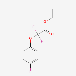 molecular formula C10H9F3O3 B1455300 二氟-(4-氟-苯氧基)-乙酸乙酯 CAS No. 807368-70-3