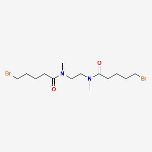 molecular formula C14H26Br2N2O2 B14553005 N,N'-(Ethane-1,2-diyl)bis(5-bromo-N-methylpentanamide) CAS No. 61797-30-6