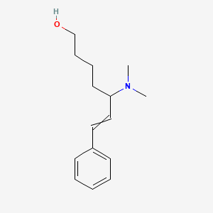 molecular formula C15H23NO B14553017 5-(Dimethylamino)-7-phenylhept-6-en-1-ol CAS No. 62143-09-3