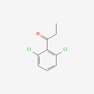 molecular formula C9H8Cl2O B1455305 1-(2,6-Dichlorophenyl)propan-1-one CAS No. 1261792-92-0