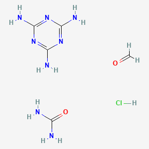 molecular formula C5H13ClN8O2 B14553060 Formaldehyde;1,3,5-triazine-2,4,6-triamine;urea;hydrochloride CAS No. 61680-52-2
