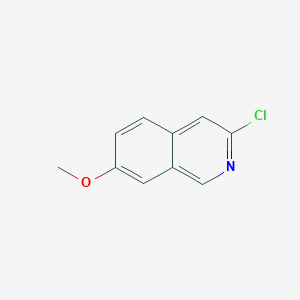 molecular formula C10H8ClNO B1455307 3-Chloro-7-methoxyisoquinoline CAS No. 82117-21-3