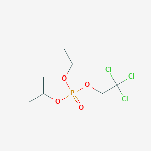 molecular formula C7H14Cl3O4P B14553088 Ethyl propan-2-yl 2,2,2-trichloroethyl phosphate CAS No. 62217-84-9