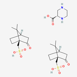 molecular formula C25H42N2O10S2 B1455309 2-(S)-Piperazine carboxylic acid 2 csa CAS No. 147650-71-3