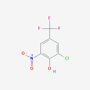 molecular formula C7H3ClF3NO3 B1455313 2-Chloro-6-nitro-4-(trifluoromethyl)phenol CAS No. 69741-64-6