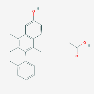 molecular formula C22H20O3 B14553136 Acetic acid;7,12-dimethylbenzo[a]anthracen-9-ol CAS No. 62064-36-2