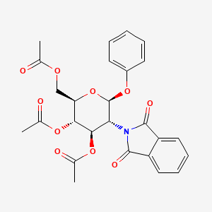 molecular formula C26H25NO10 B1455315 Phenyl 3,4,6-tri-o-acetyl-2-deoxy-2-phthalimido-beta-d-glucopyranoside CAS No. 120498-97-7