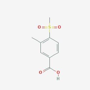 molecular formula C9H10O4S B1455317 3-Methyl-4-(methylsulfonyl)benzoic acid CAS No. 1186663-65-9