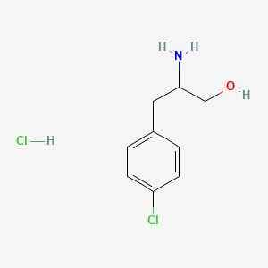molecular formula C9H13Cl2NO B1455326 4-氯苯丙氨醇盐酸盐 CAS No. 1379971-06-8