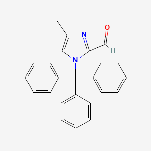molecular formula C24H20N2O B1455327 4-Methyl-1-trityl-1H-imidazole-2-carbaldehyde CAS No. 869967-21-5