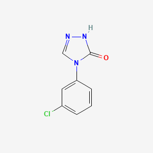 molecular formula C8H6ClN3O B1455328 4-(3-氯苯基)-2,4-二氢-3H-1,2,4-三唑-3-酮 CAS No. 80240-38-6
