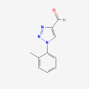 molecular formula C10H9N3O B1455329 1-(2-甲基苯基)-1H-1,2,3-三唑-4-甲醛 CAS No. 1325724-91-1