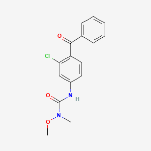 molecular formula C16H15ClN2O3 B14553330 N'-(4-Benzoyl-3-chlorophenyl)-N-methoxy-N-methylurea CAS No. 61706-15-8