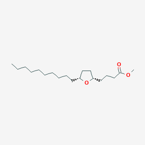 molecular formula C19H36O3 B14553362 methyl 4-[(2S,5R)-5-decyloxolan-2-yl]butanoate CAS No. 62136-79-2