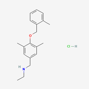 ({3,5-Dimethyl-4-[(2-methylphenyl)methoxy]phenyl}methyl)(ethyl)amine hydrochloride