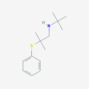 molecular formula C14H23NS B14553396 N-tert-Butyl-2-methyl-2-(phenylsulfanyl)propan-1-amine CAS No. 62134-87-6