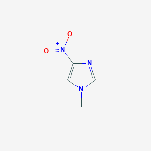 molecular formula C4H5N3O2 B145534 1-Methyl-4-nitroimidazole CAS No. 3034-41-1