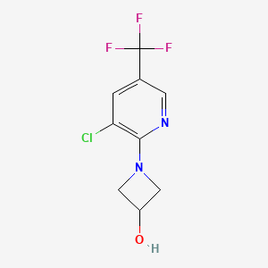 B1455340 1-[3-Chloro-5-(trifluoromethyl)pyridin-2-yl]azetidin-3-ol CAS No. 1311798-09-0