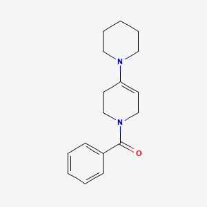 molecular formula C17H22N2O B14553411 Phenyl[4-(piperidin-1-yl)-3,6-dihydropyridin-1(2H)-yl]methanone CAS No. 61803-20-1