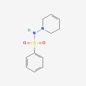 molecular formula C11H14N2O2S B14553414 N-(3,6-Dihydro-1(2H)-pyridinyl)benzenesulfonamide CAS No. 62245-56-1