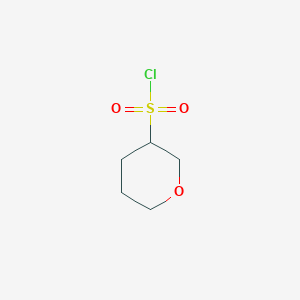 molecular formula C5H9ClO3S B1455345 Oxane-3-sulfonyl chloride CAS No. 1300725-44-3