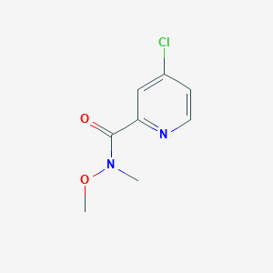 molecular formula C8H9ClN2O2 B1455348 4-chloro-N-methoxy-N-methylpyridine-2-carboxamide CAS No. 757251-62-0