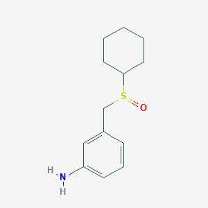 molecular formula C13H19NOS B1455349 3-[(Cyclohexanesulfinyl)methyl]aniline CAS No. 1247701-03-6