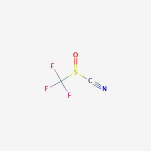 molecular formula C2F3NOS B14553500 Trifluoromethanesulfinyl cyanide CAS No. 61951-27-7