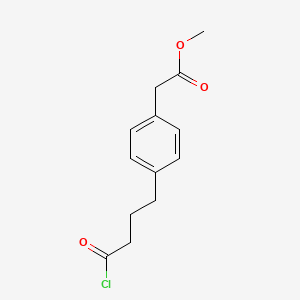 molecular formula C13H15ClO3 B14553506 Methyl [4-(4-chloro-4-oxobutyl)phenyl]acetate CAS No. 61873-86-7