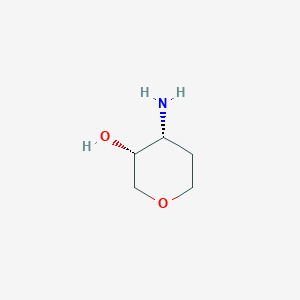 molecular formula C5H11NO2 B1455352 cis-4-Aminotetrahydropyran-3-OL CAS No. 1363380-59-9