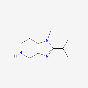 molecular formula C10H17N3 B1455354 1-methyl-2-(propan-2-yl)-1H,4H,5H,6H,7H-imidazo[4,5-c]pyridine CAS No. 1306605-76-4