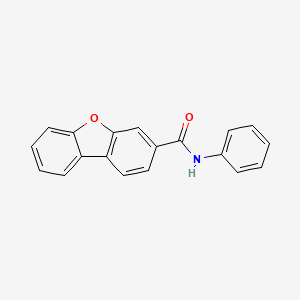 molecular formula C19H13NO2 B14553548 N-Phenyldibenzo[b,d]furan-3-carboxamide CAS No. 61831-10-5
