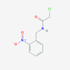 2-chloro-N-[(2-nitrophenyl)methyl]acetamide