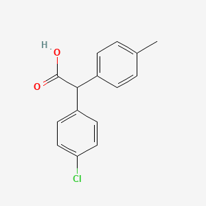 molecular formula C15H13ClO2 B1455356 2-(4-Chlorophenyl)-2-(p-tolyl)acetic acid CAS No. 101096-04-2