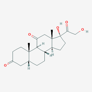 molecular formula C21H30O5 B145536 4,5beta-Dihydrocortisone CAS No. 68-54-2