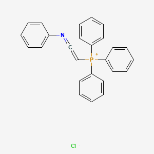 molecular formula C26H21ClNP B14553647 Triphenyl[2-(phenylimino)ethenyl]phosphanium chloride CAS No. 62085-93-2