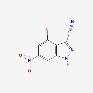 3-Cyano-4-fluoro-6-nitro-1H-indazole