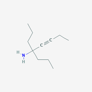 molecular formula C11H21N B14553696 4-Propyloct-5-yn-4-amine CAS No. 61822-35-3