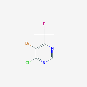 molecular formula C7H7BrClFN2 B1455374 5-Bromo-4-chloro-6-(2-fluoropropan-2-yl)pyrimidine CAS No. 1823900-57-7