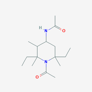 molecular formula C16H30N2O2 B14553752 N-(1-Acetyl-2,6-diethyl-2,3,6-trimethylpiperidin-4-yl)acetamide CAS No. 61683-13-4