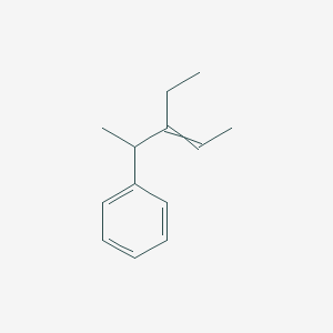 molecular formula C13H18 B14553777 (3-Ethylpent-3-en-2-yl)benzene CAS No. 61777-11-5