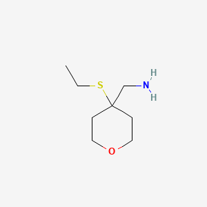 molecular formula C8H17NOS B1455381 [4-(乙硫基)氧杂-4-基]甲胺 CAS No. 1354952-44-5