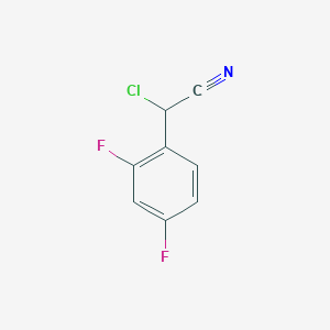 molecular formula C8H4ClF2N B1455383 2-Chloro-2-(2,4-difluorophenyl)acetonitrile CAS No. 1250050-25-9