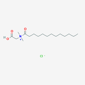 molecular formula C17H34ClNO3 B14553830 N-(Carboxymethyl)-N,N-dimethyltridecanamidium chloride CAS No. 61919-98-0