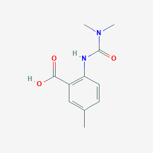 molecular formula C11H14N2O3 B1455385 2-[(Dimethylcarbamoyl)amino]-5-methylbenzoic acid CAS No. 1250965-67-3