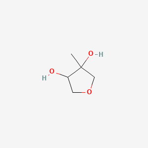 molecular formula C5H10O3 B14553850 3-Methyloxolane-3,4-diol CAS No. 61892-94-2