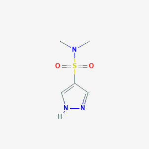 molecular formula C5H9N3O2S B1455386 N,N-dimethyl-1H-pyrazole-4-sulfonamide CAS No. 1179901-00-8