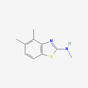molecular formula C10H12N2S B14553875 N,4,5-Trimethyl-1,3-benzothiazol-2-amine CAS No. 62194-31-4